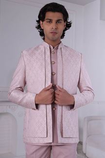 Picture of  Amazing Light Pink Designer Men’s Indo-Western for Engagement and Reception