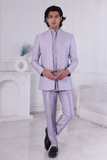 Picture of  Majestic Purple Designer Men’s Indo-Western for Engagement and Reception