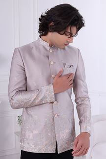 Picture of  Exuberant Rose Gold Designer Men’s Indo-Western for Engagement and Reception
