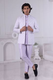 Picture of  Royal Purple Designer Men’s Indo-Western for Engagement and Reception