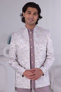 Picture of  Enticing Light Pink Designer Men’s Indo-Western for Engagement and Reception
