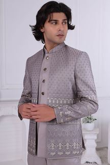 Picture of  Appealing Light Brown Designer Men’s Indo-Western for Engagement and Reception