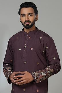 Picture of  Enticing Designer Men’s Kurta Pyjama for Festivals, Sangeet, and Parties