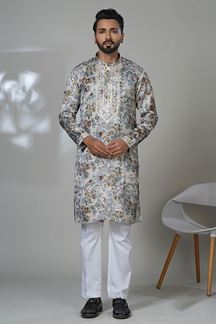 Picture of  Awesome Designer Men’s Kurta Pyjama for Festivals, Sangeet, and Parties