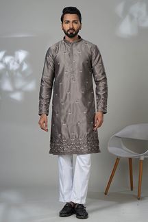 Picture of  Elegant Designer Men’s Kurta Pyjama for Festivals, Sangeet, and Parties