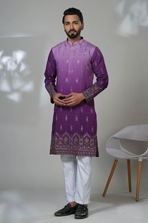 Picture of  Charismatic Designer Men’s Kurta Pyjama for Festivals, Sangeet, and Parties