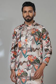 Picture of  Appealing Designer Men’s Kurta Pyjama for Festivals, Sangeet, and Parties