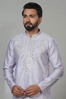 Picture of  Stylish Designer Men’s Kurta Pyjama for Festivals, Sangeet, and Parties