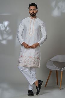 Picture of  Awesome Designer Men’s Kurta Pyjama for Festivals, Sangeet, and Parties