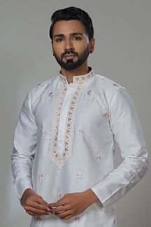 Picture of  Awesome Designer Men’s Kurta Pyjama for Festivals, Sangeet, and Parties