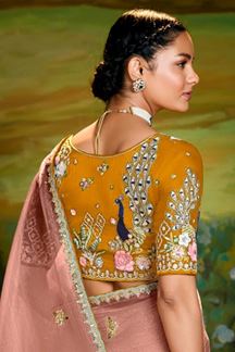 Picture of  Captivating Tissue Organza Designer Saree for Engagement, Sangeet, and Parties