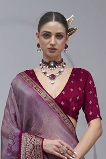 Picture of  Royal Silk Designer Saree for Sangeet and Parties