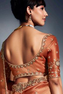 Picture of  Amazing Pure Silk Designer Saree for Wedding and Reception
