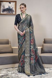 Picture of  Irresistible Silk Designer Saree for Sangeet and Parties