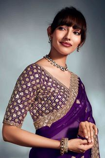 Picture of  Surreal Pure Silk Designer Saree for Wedding and Reception