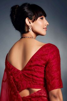 Picture of  Lovely Pure Silk Designer Saree for Wedding and Reception