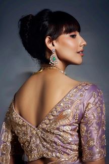 Picture of  Charming Pure Silk Designer Saree for Wedding and Reception