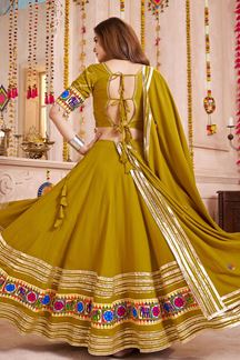 Picture of  Astounding Viscose Cotton Designer Navratri Lehenga Choli for Garba Dance and Festival Celebrations