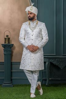 Picture of AppealiOff-White Designer Sherwani for Wedding