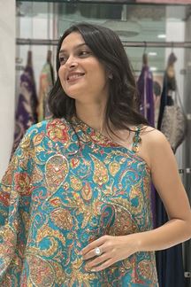 Picture of Dazzling Georgette Designer Palazzo Suit for Sangeet and Parties