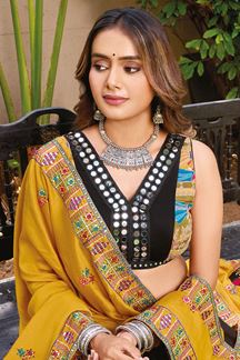 Picture of  Flawless Viscose Cotton Designer Navratri Lehenga Choli for Garba Dance and Festival Celebrations