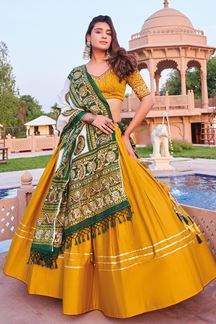 Picture of  Enticing Viscose Cotton Designer Navratri Lehenga Choli for Garba Dance and Festival Celebrations