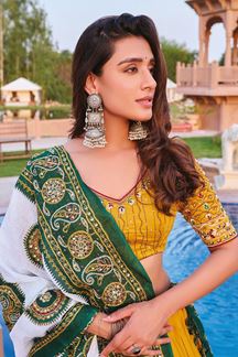 Picture of  Enticing Viscose Cotton Designer Navratri Lehenga Choli for Garba Dance and Festival Celebrations