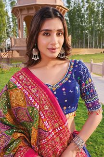 Picture of  Lovely Viscose Cotton Designer Navratri Lehenga Choli for Garba Dance and Festival Celebrations
