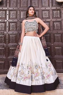 Picture of  Outstanding Viscose Cotton Designer Navratri Lehenga Choli for Garba Dance and Festival Celebrations