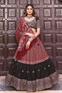 Picture of  Creative Viscose Cotton Designer Navratri Lehenga Choli for Garba Dance and Festival Celebrations