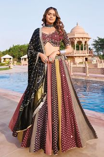Picture of  Exuberant Viscose Cotton Designer Navratri Lehenga Choli for Garba Dance and Festival Celebrations