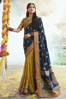 Picture of  Royal Silk Designer Saree for Wedding and Reception