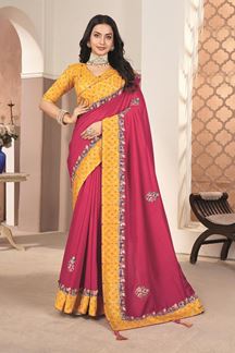 Picture of  Ethnic Silk Designer Saree for Wedding and Reception