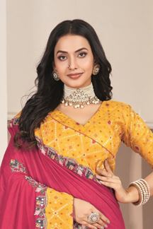Picture of  Ethnic Silk Designer Saree for Wedding and Reception