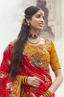 Picture of  Striking Silk Designer Saree for Wedding and Reception