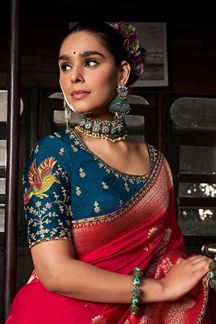 Picture of  Astounding Soft Dola Viscose Silk Designer Saree for Wedding and Reception
