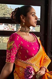 Picture of  Impressive Soft Dola Viscose Silk Designer Saree for Wedding and Reception