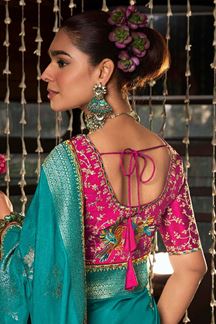 Picture of  Heavenly Soft Dola Viscose Silk Designer Saree for Wedding and Reception