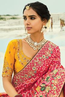 Picture of  Enticing Pure Georgette Designer Saree for Reception, Sangeet, and Parties