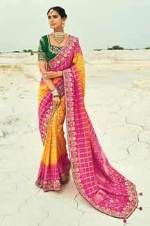 Picture of  Irresistible Pure Georgette Designer Saree for Reception, Sangeet, and Parties