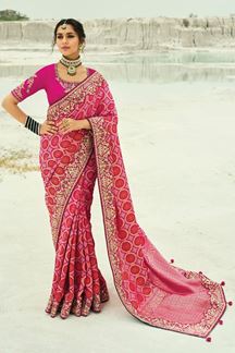 Picture of  Delightful Pure Georgette Designer Saree for Reception, Sangeet, and Parties