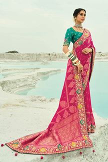 Picture of  Charming Pure Georgette Designer Saree for Reception, Sangeet, and Parties