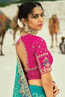 Picture of  Exuberant Pure Georgette Designer Saree for Reception, Sangeet, and Parties