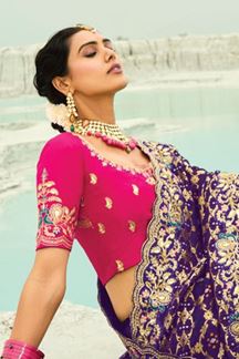 Picture of  Divine Pure Georgette Designer Saree for Reception, Sangeet, and Parties