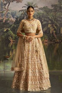 Picture of  Impressive Soft Net Designer Wedding Lehenga Choli for Wedding and Reception