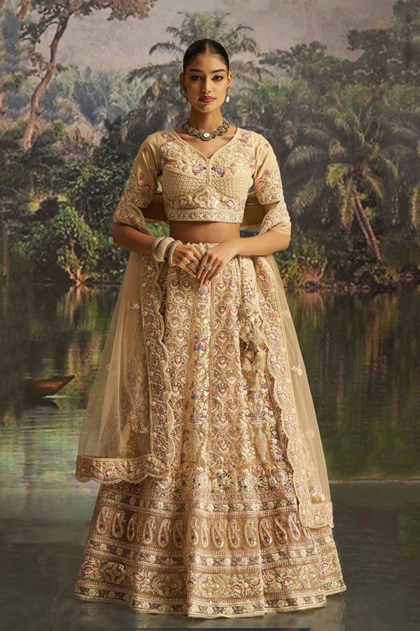 Picture of  Impressive Soft Net Designer Wedding Lehenga Choli for Wedding and Reception