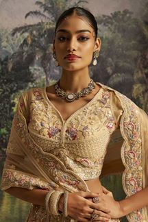 Picture of  Impressive Soft Net Designer Wedding Lehenga Choli for Wedding and Reception