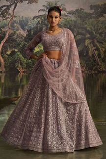 Picture of  Exuberant Soft Net Designer Wedding Lehenga Choli for Engagement and Reception