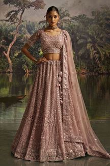 Picture of  Magnificent Soft Net Designer Wedding Lehenga Choli for Engagement, Wedding, and Reception