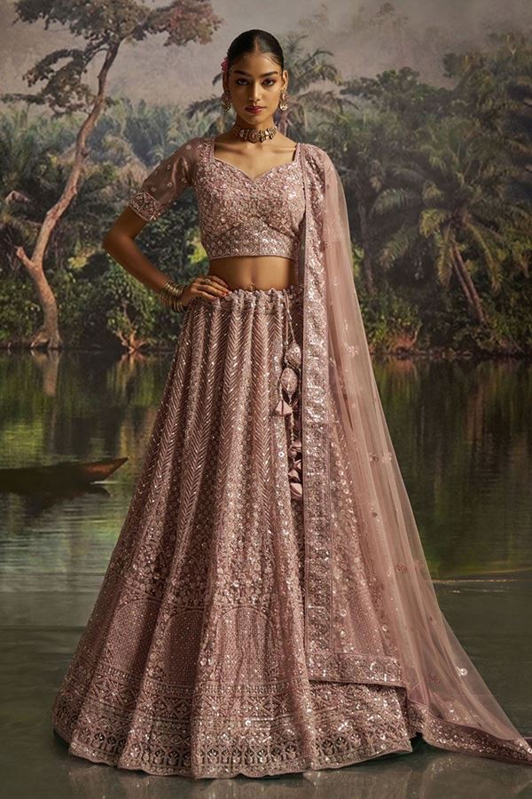 Picture of  Magnificent Soft Net Designer Wedding Lehenga Choli for Engagement, Wedding, and Reception